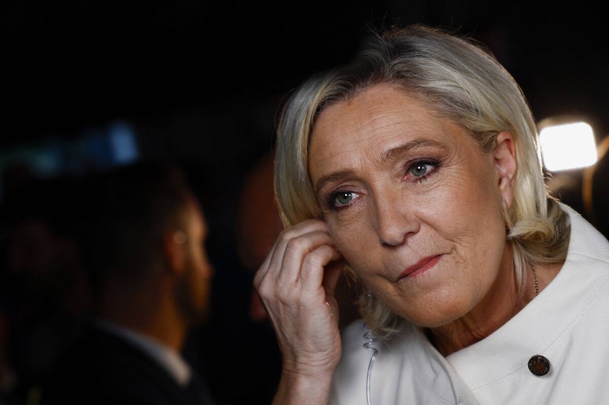 Marine Le Pen, líder de la extrema derecha francesa. Foto: Reuters.