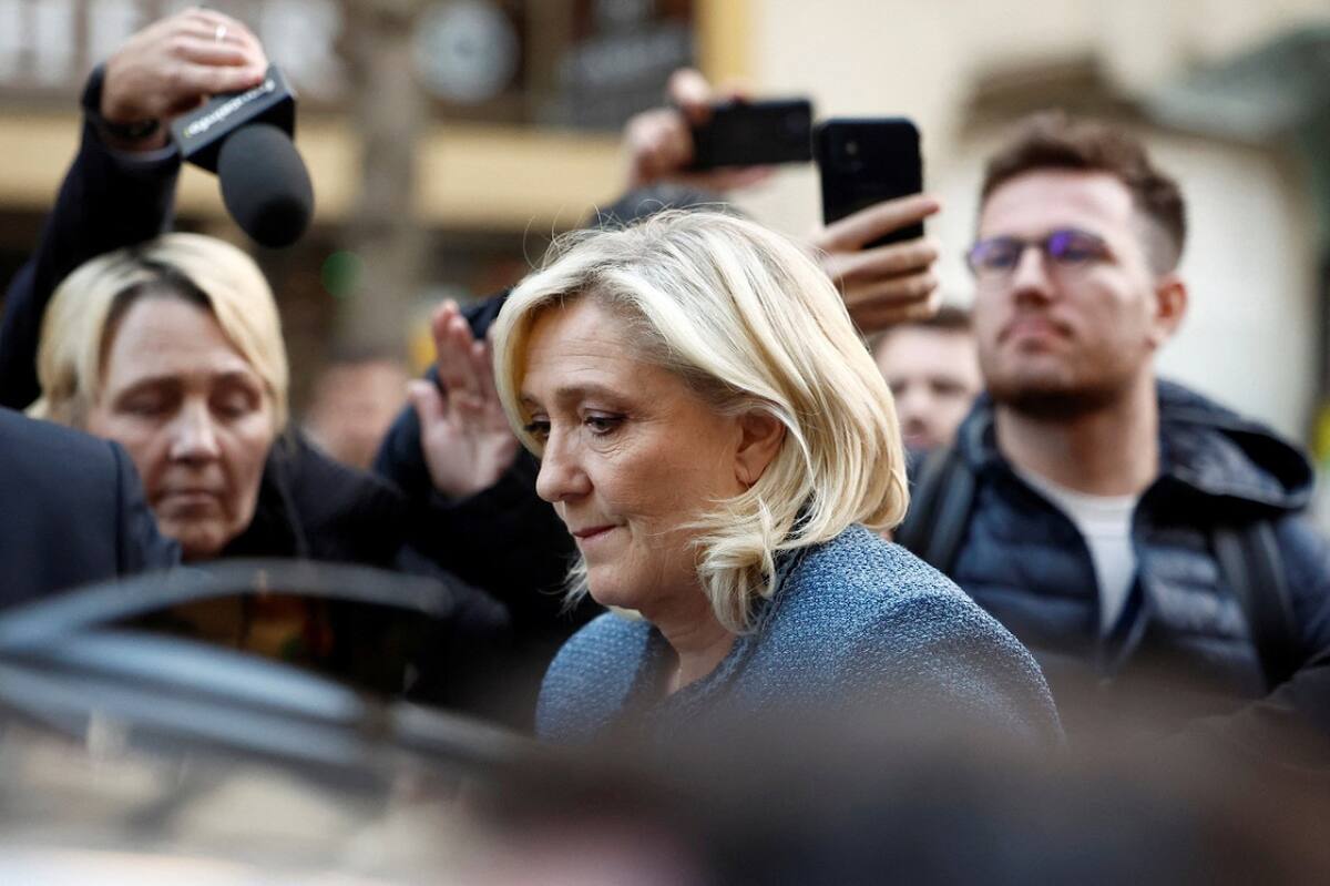 Marine Le Pen, líder ultraderechista de Francia. Foto: Reuters (Abdul Saboor)