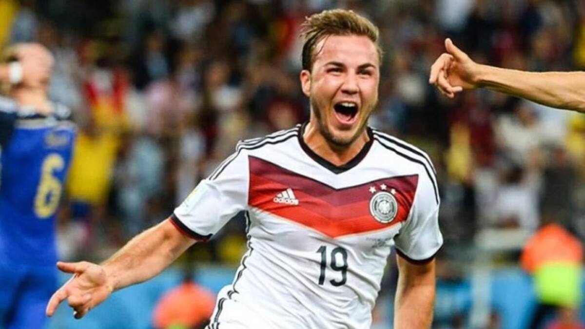 Mario Gotze en la final del Mundial de Brasil 2014. Foto: NA.