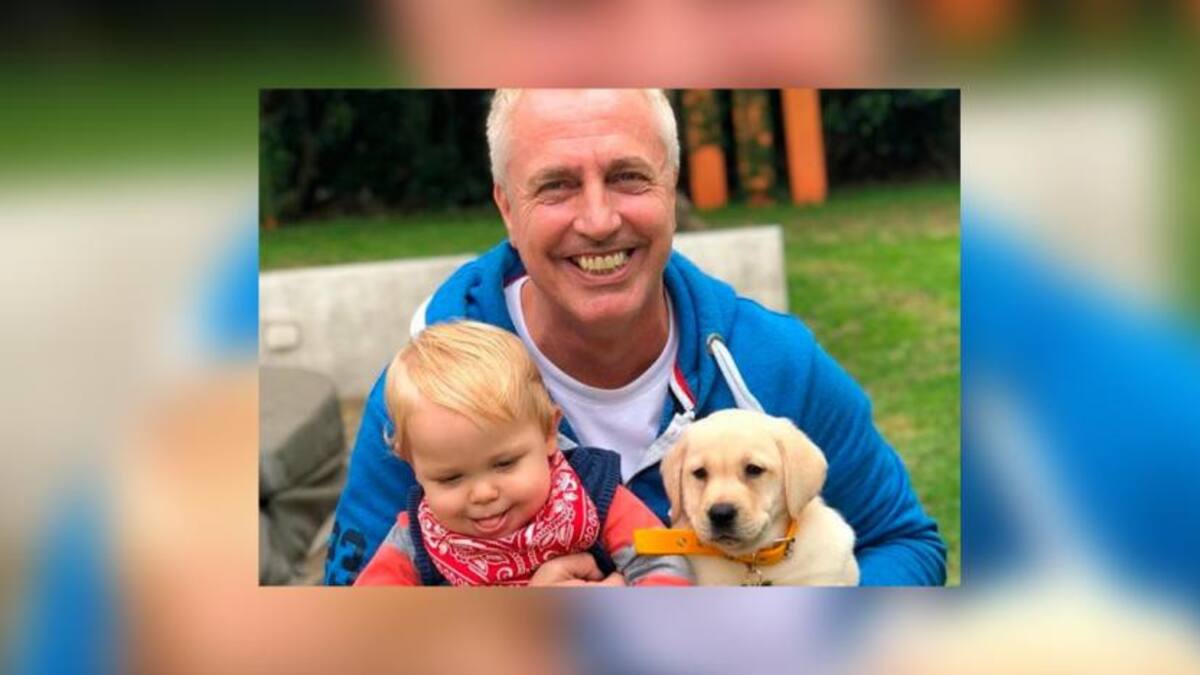 Marley junto a Mirko y su perro Bailey