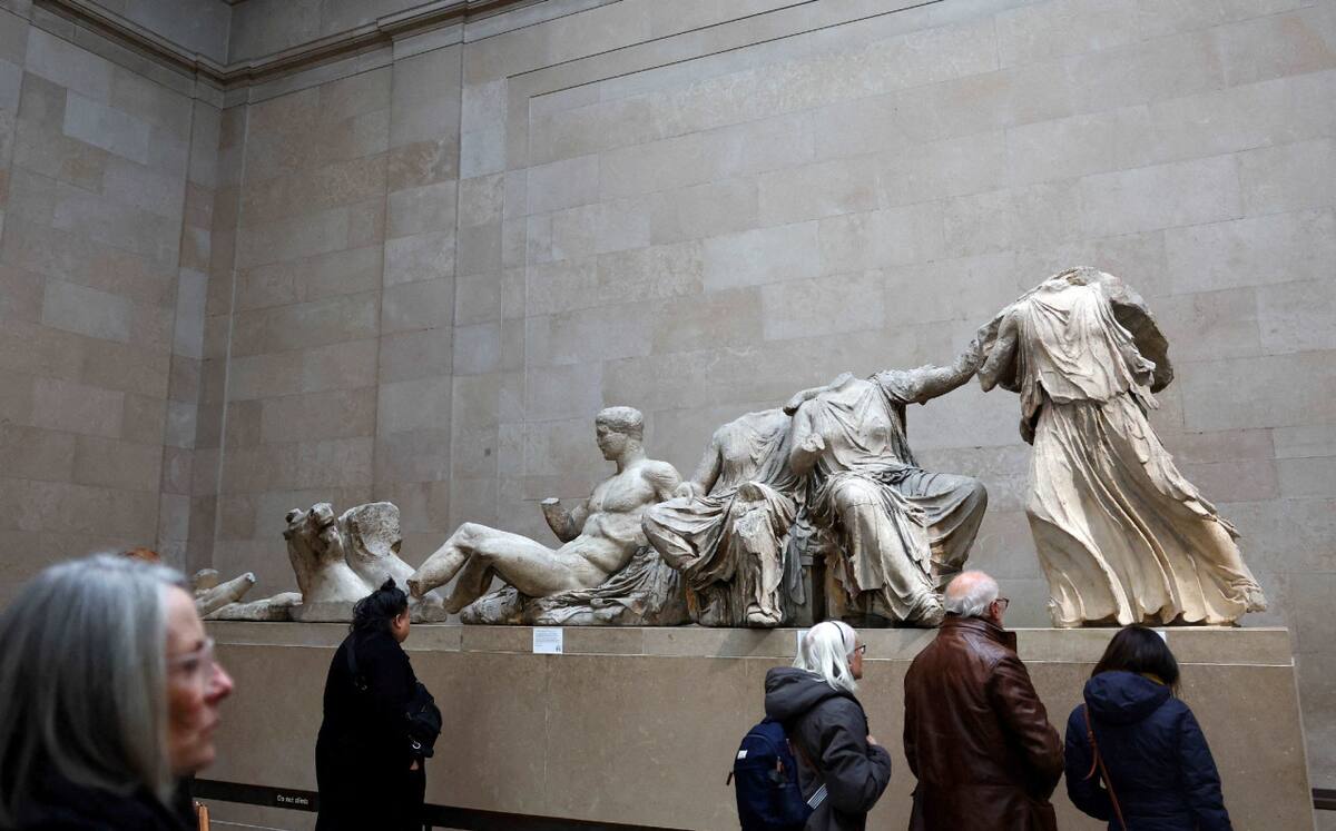 Mármoles del Partenón exhibidos en el Museo Británico. Foto: Reuters