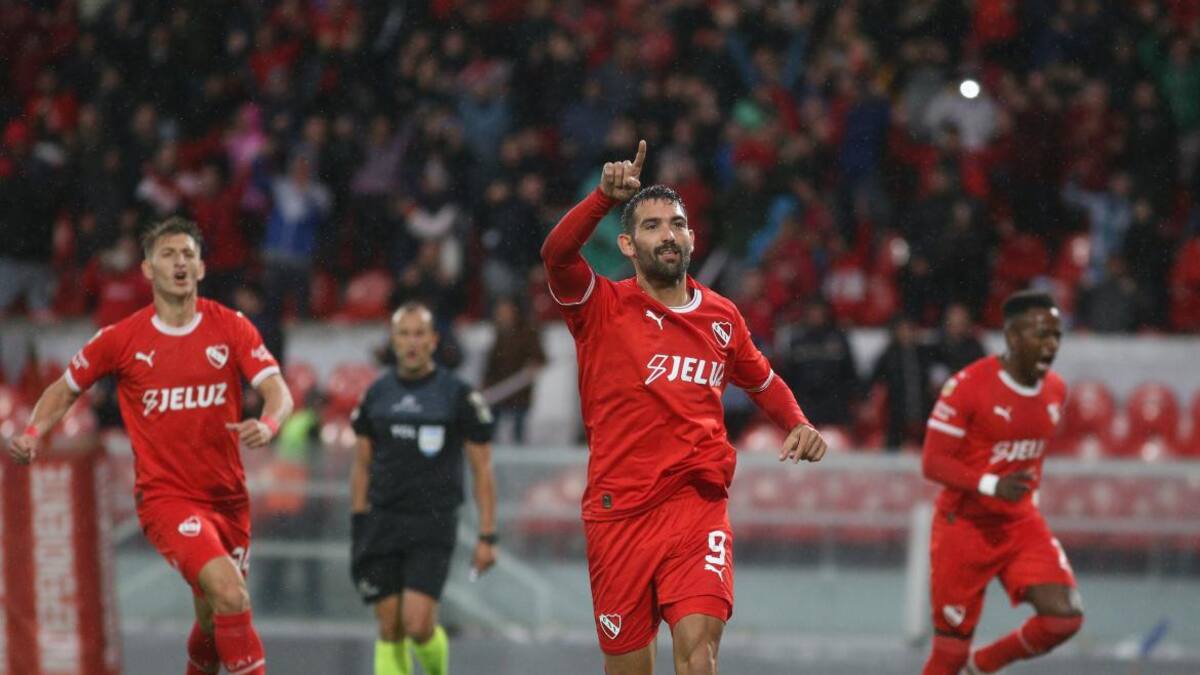 Martín Cauteruccio; Independiente vs. Belgrano. Foto: NA.