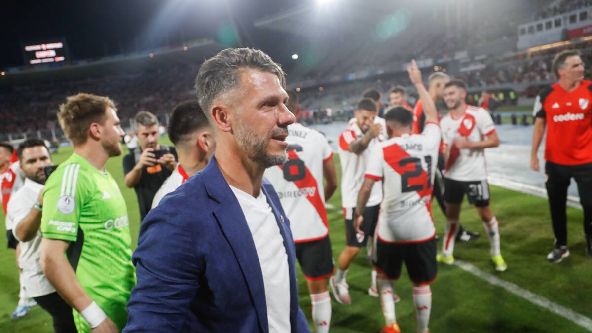 Martín Demichelis, entrenador de River. Foto: Twitter RiverPlate.