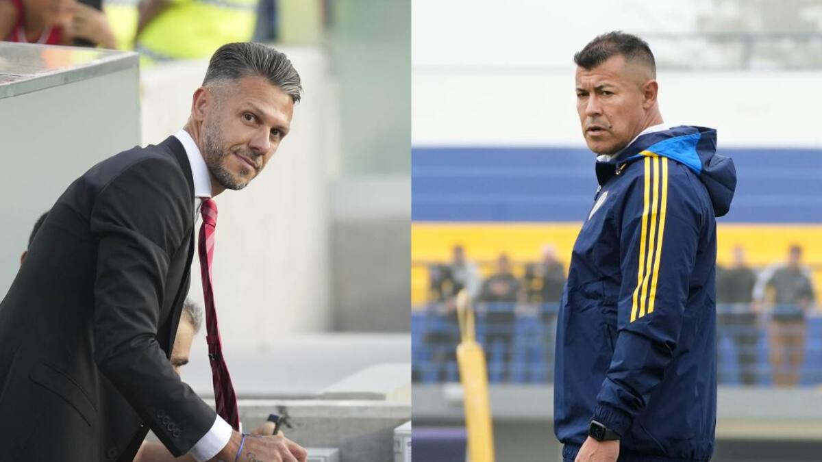 Martín Demichelis y Jorge Almirón. Foto: NA.