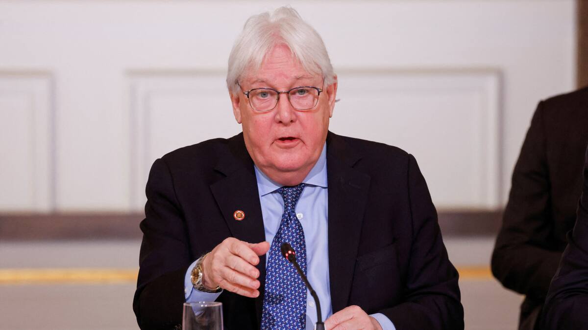 Martin Griffiths, jefe de Asuntos Humanitarios de ONU. Foto: REUTERS.