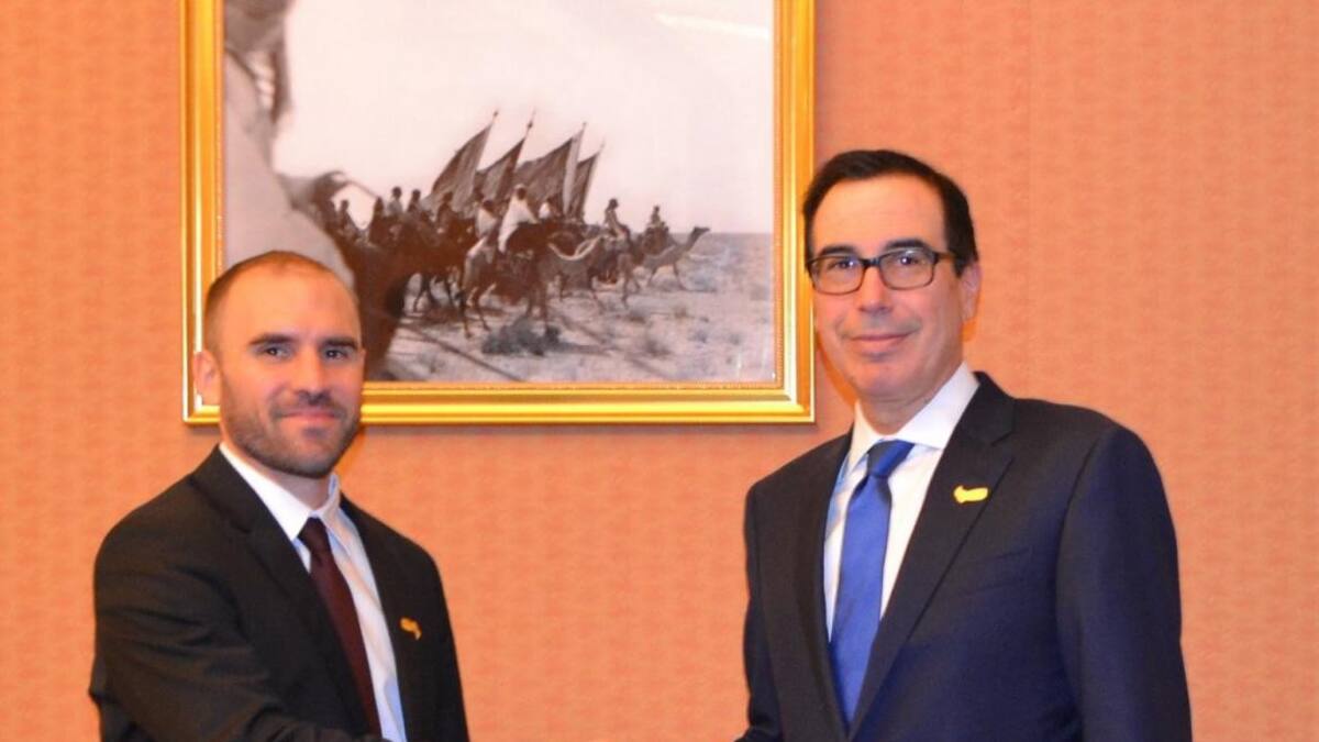 Martín Guzmán y Steven Mnuchin