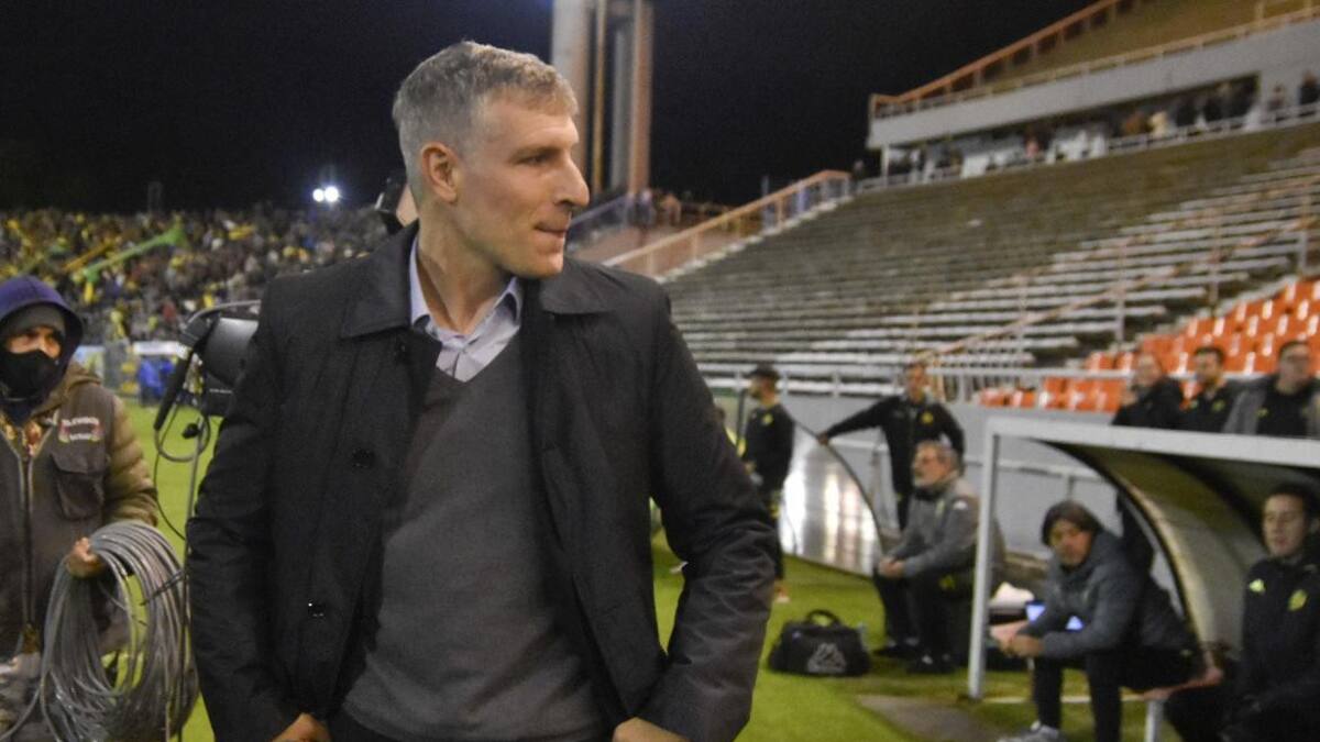 Martín Palermo, entrenador de Aldosivi. NA.