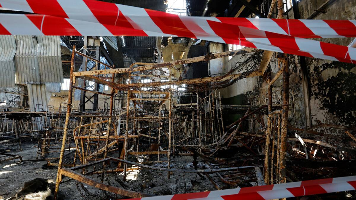 Masacre en Olenivka. Foto: Reuters