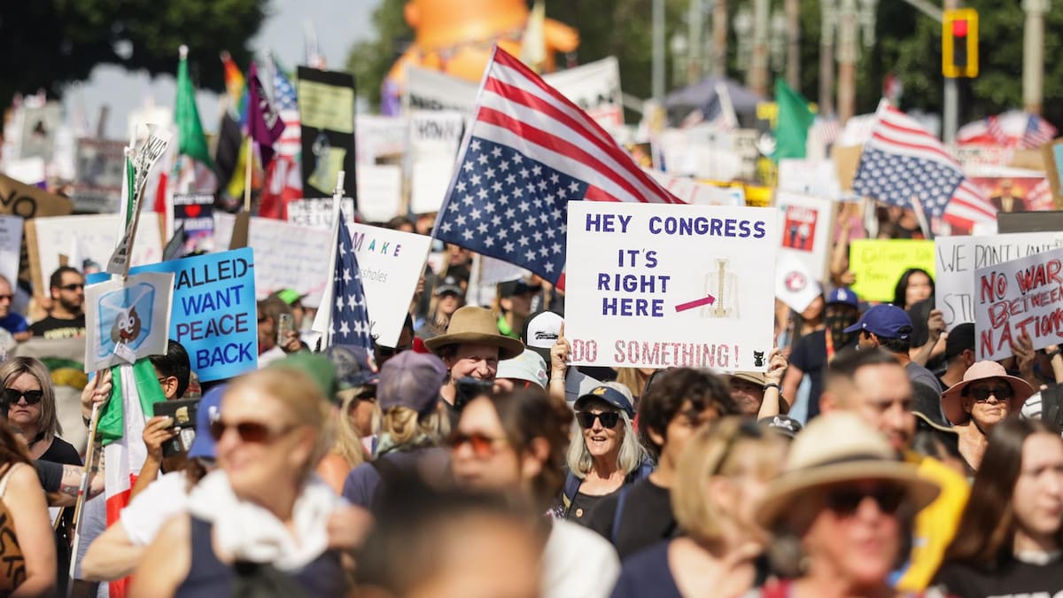 Masivas protestas en EE.UU. contra Donald Trump.