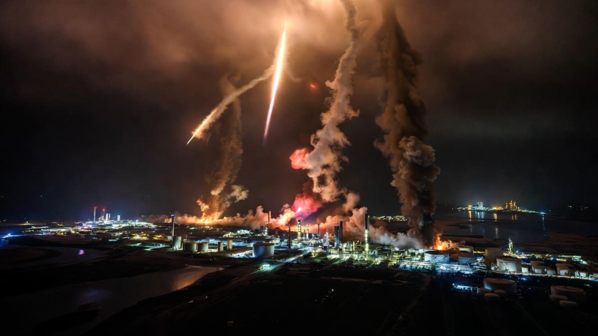 Respuesta de Irán y un ataque clave a la economía de Arabia Saudita y del mundo: bombardeó la principal petroquímica del planeta