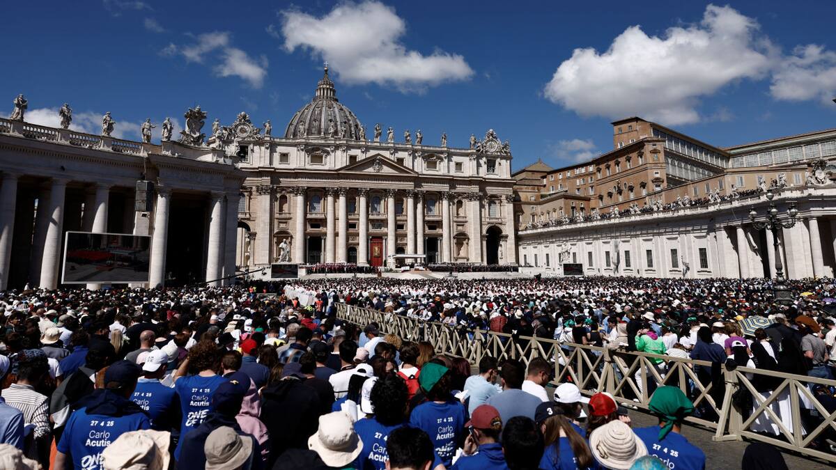 Masivo funeral del papa Francisco. Foto: REUTERS/Matteo Minnella