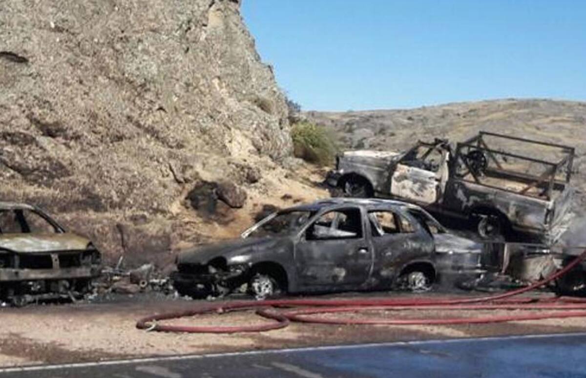 Masivo incendio de autos en Rally de Córdoba