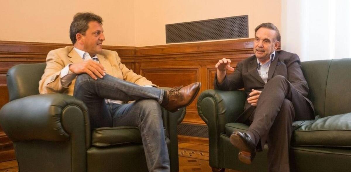 Massa y Pichetto - reunión del PJ