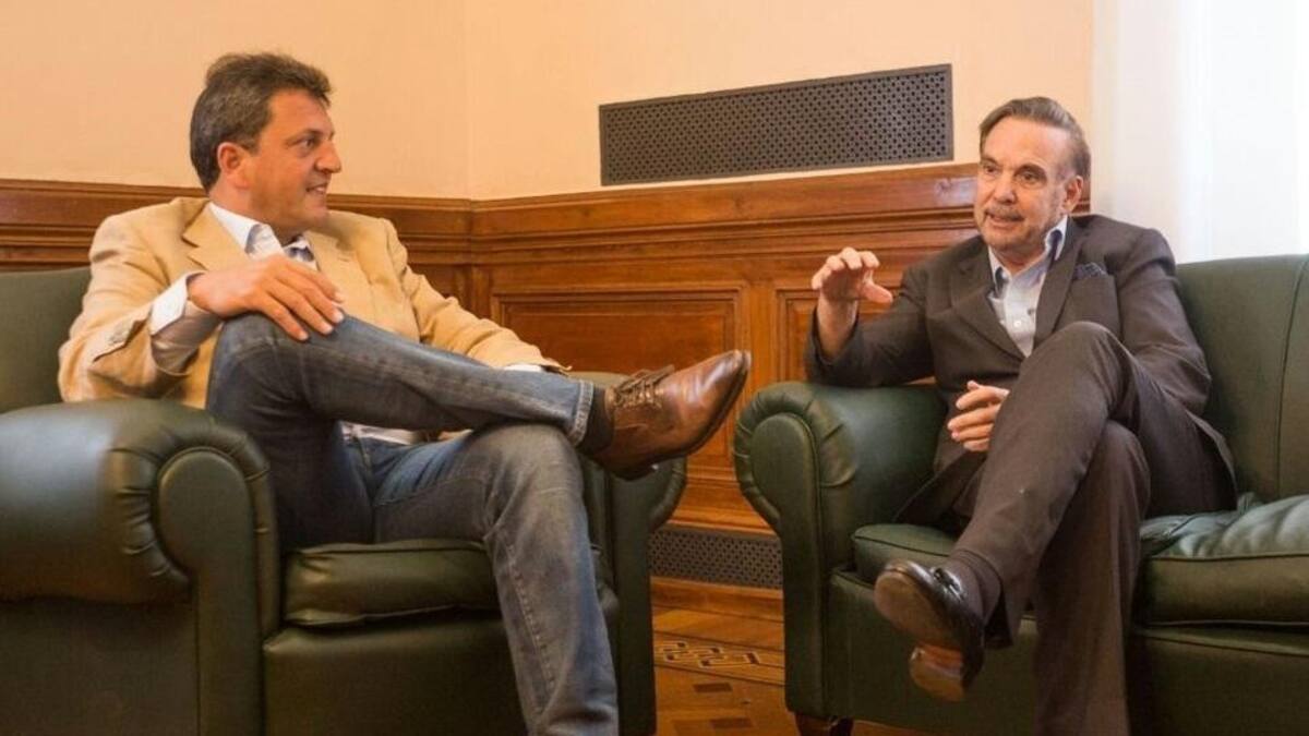 Massa y Pichetto - reunión del PJ