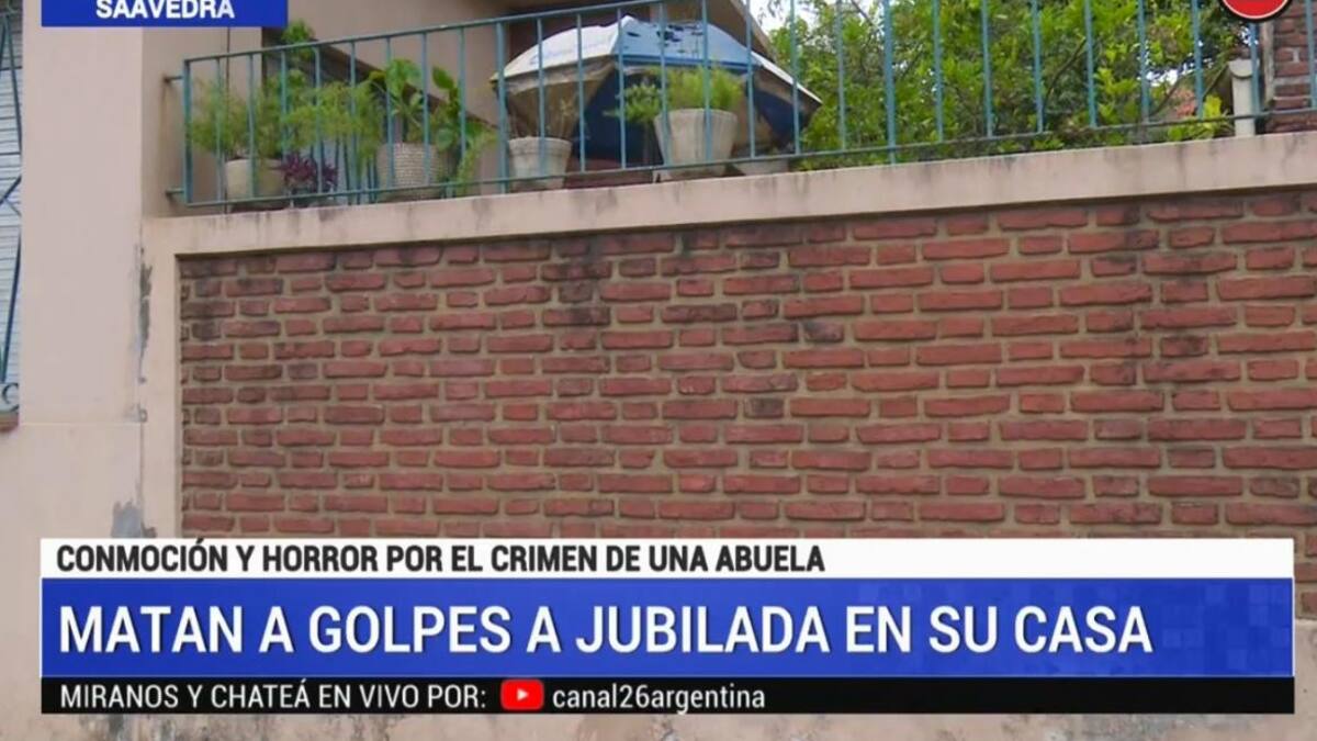 Matan a golpes a una jubilada en su casa de Saavedra, CANAL 26