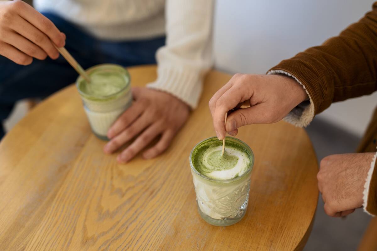 Matcha latte. Foto Freepik