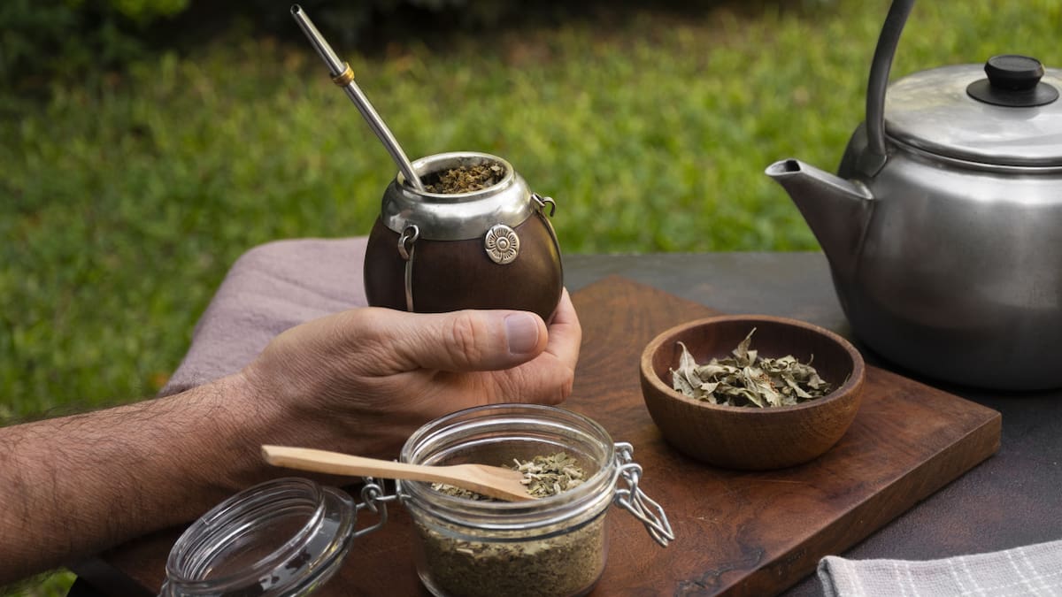 Mate, infusión. Foto: Freepik.