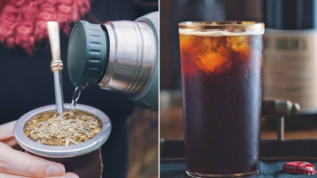 Mate y fernet, bebidas clásicas en el país