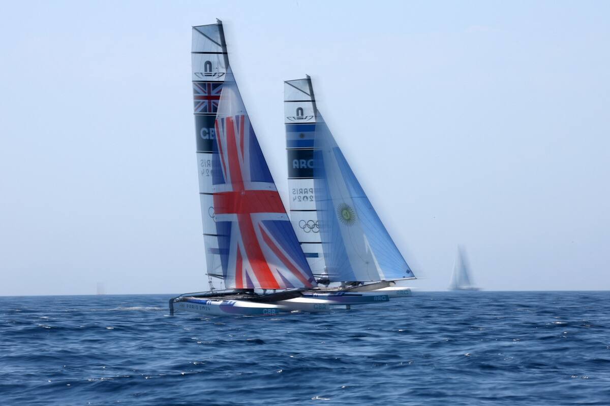 Mateo Majdalani y Eugenia Bosco en los Juegos Olímpicos de París 2024. Foto: Reuters.