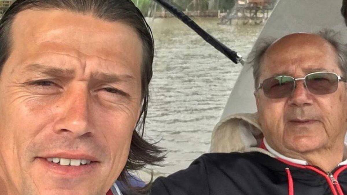 Matías Almeyda y su padre