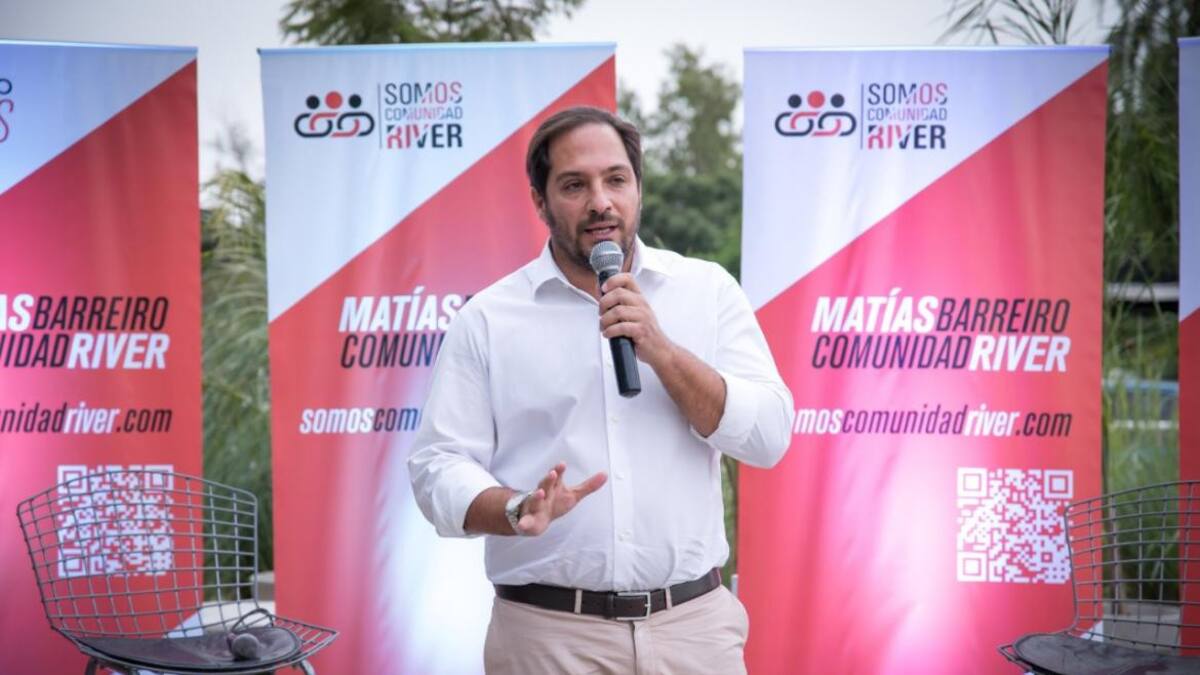 Matías Barreiro, candidato a presidente de River