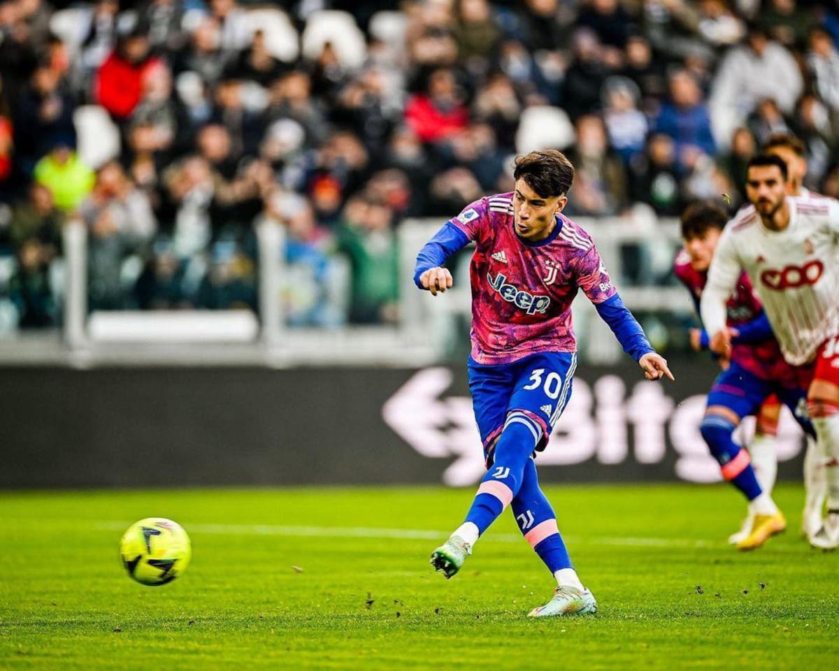 Matías Soulé 30; Juventus. Foto: Instagram @matiassoule11.