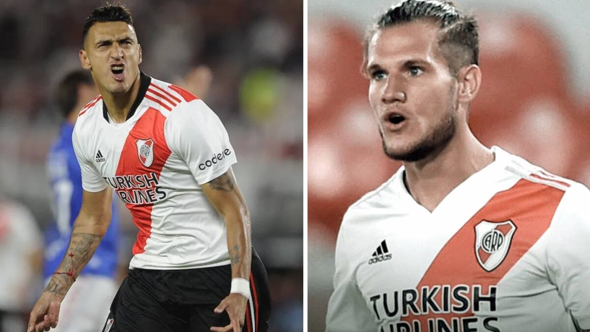 Matías Suárez y Bruno Zuculini. Fotos: Télam