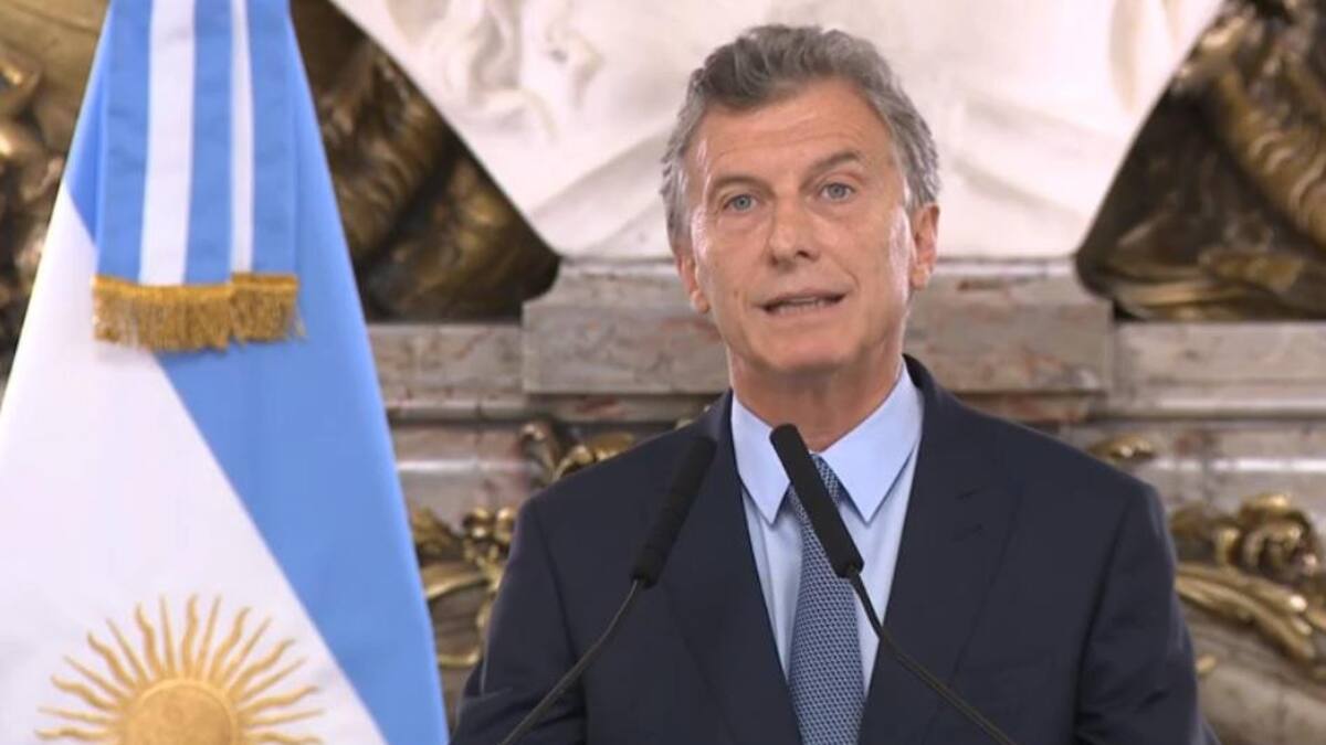 Mauricio Macri - anuncio Casa Rosada