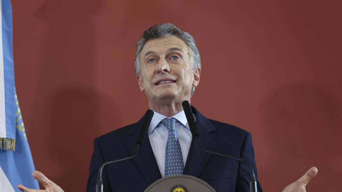 Mauricio Macri conferencia de prensa en Casa Rosada - NA