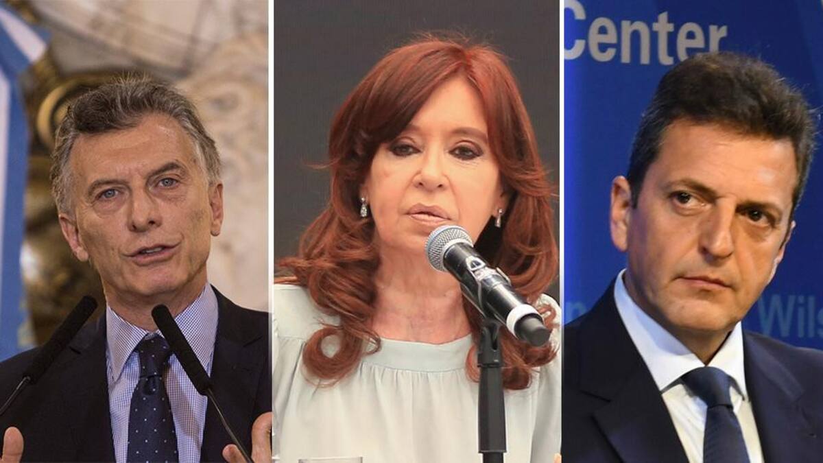Mauricio Macri, Cristina Kirchner, Sergio Massa, política