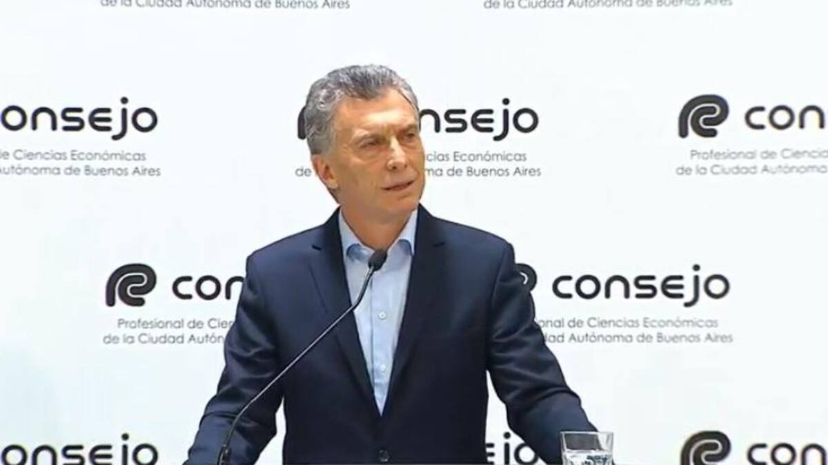 Mauricio Macri en el Consejo de Profesionales de Ciencias Económicas