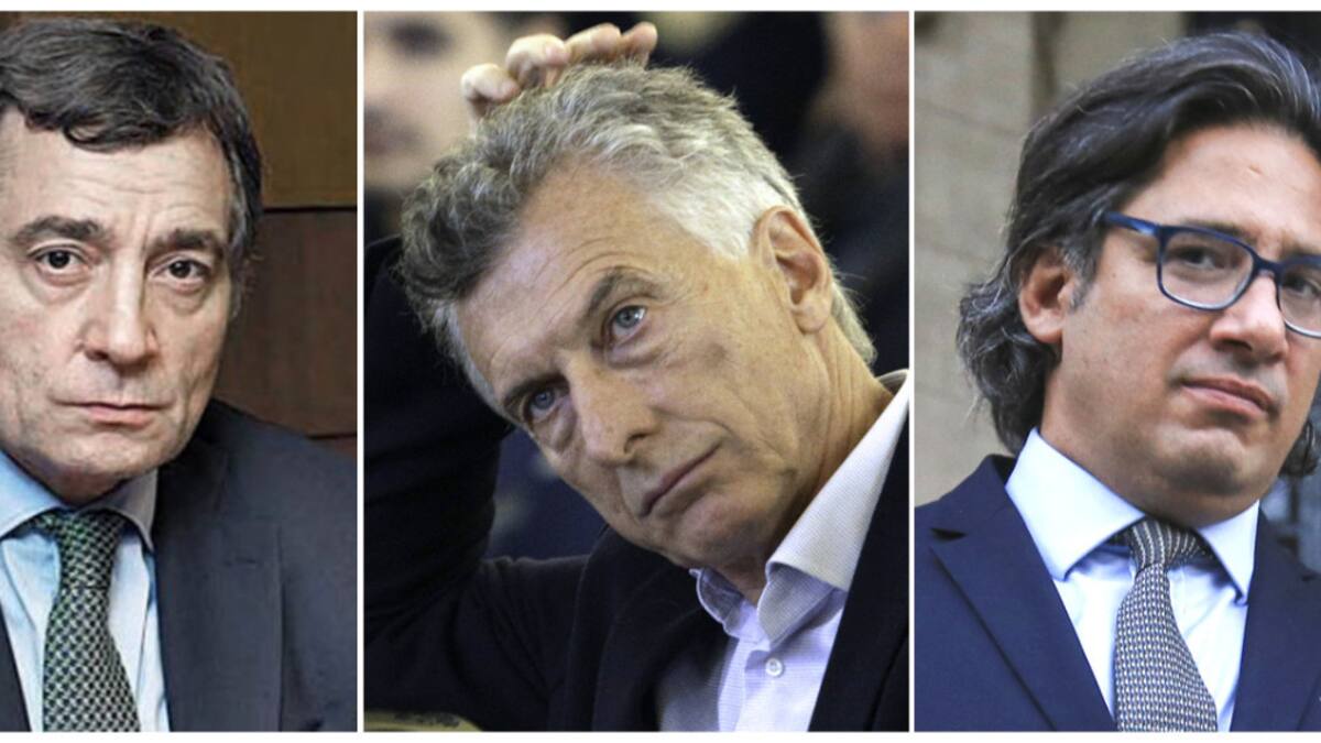 Mauricio Macri, "Pepín" Rodríguez Simón y Germán Garavano. Foto: NA.