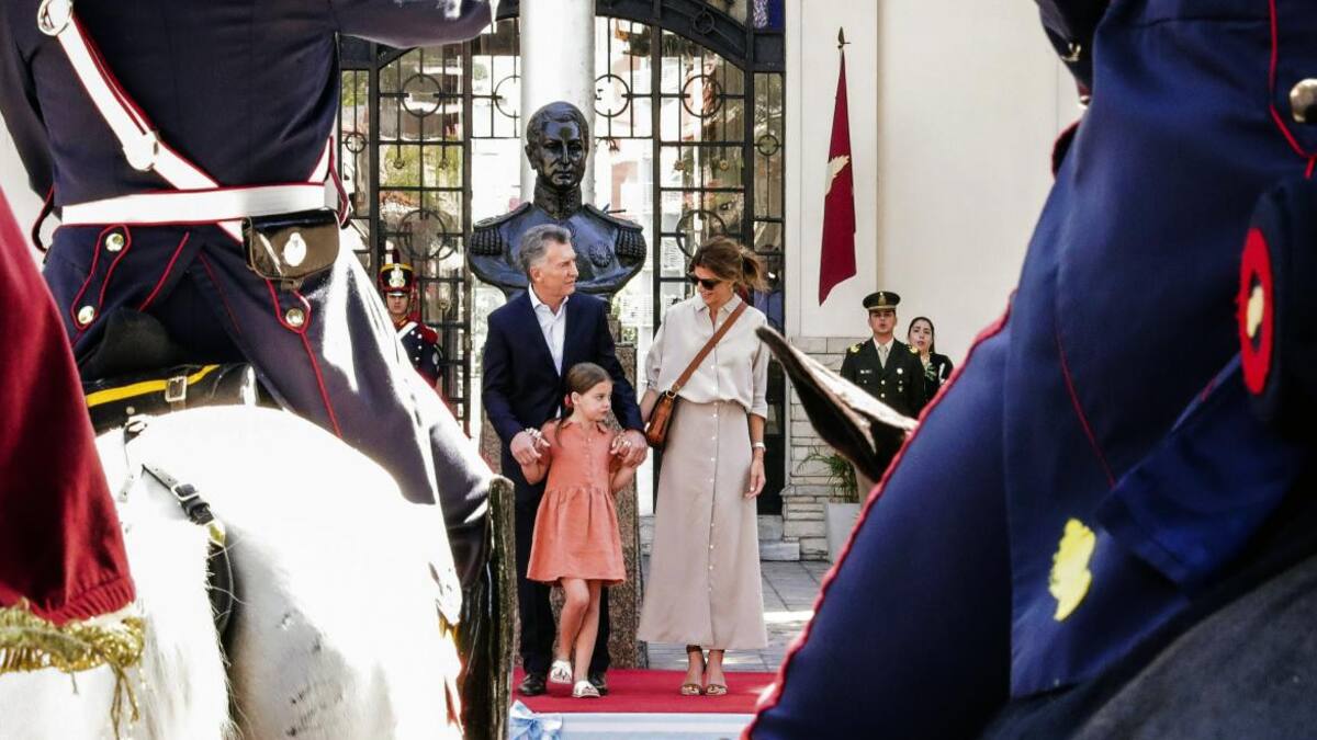Mauricio Macri y su familia, NA