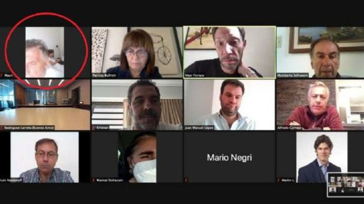 Mauricio Macri, Zoom de Juntos por el Cambio