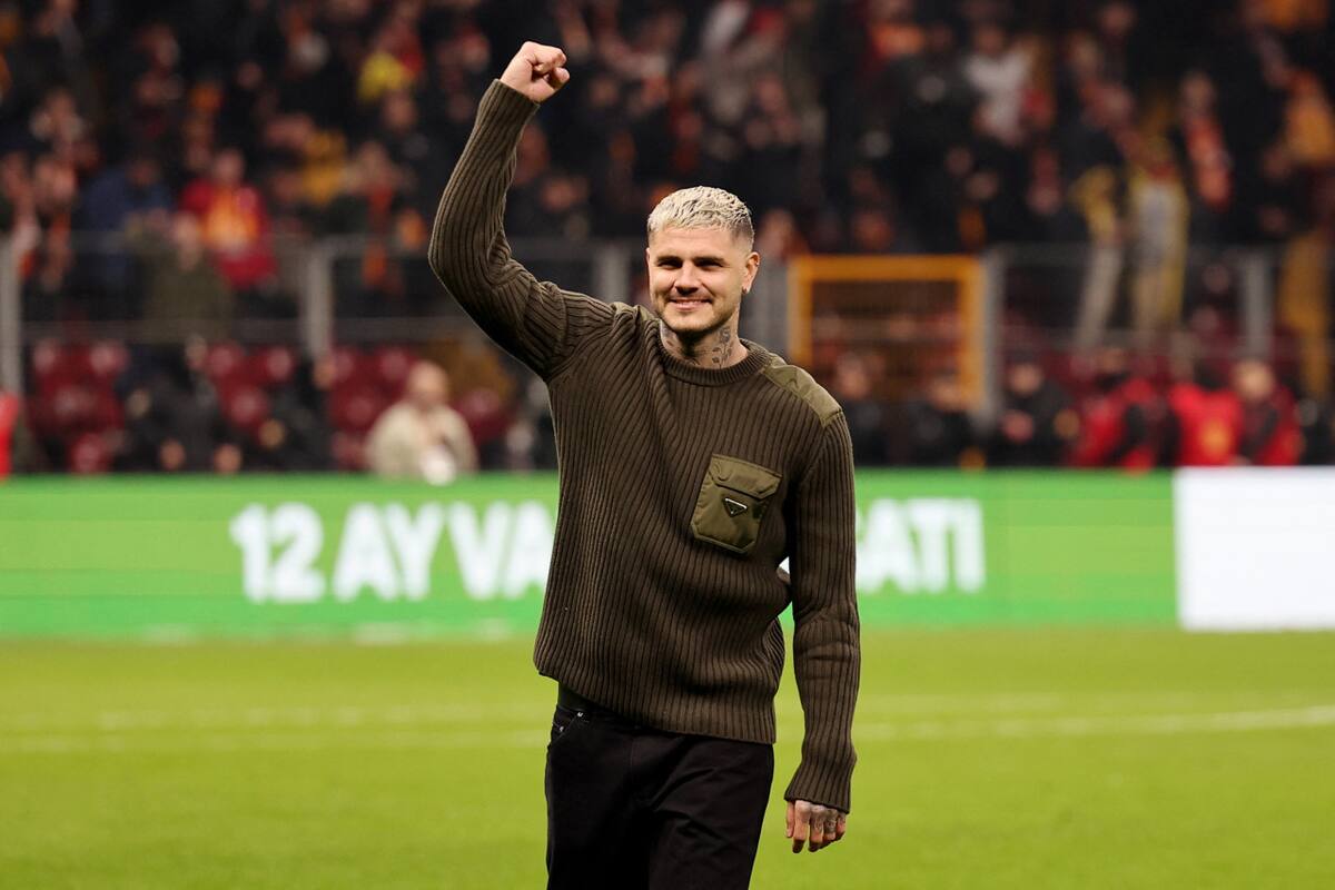 Mauro Icardi antes del partido. Foto: REUTERS/Umit Bektas