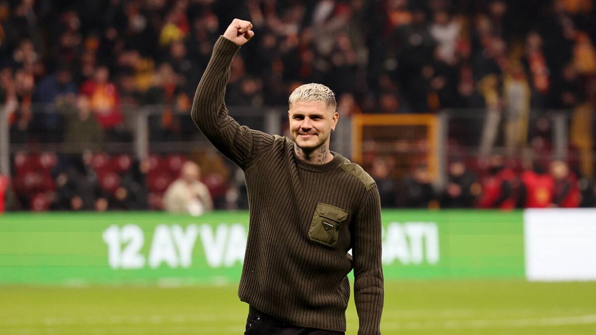 Mauro Icardi antes del superclásico de Galatasaray y Fenerbahçe. Foto: REUTERS/Umit Bektas.