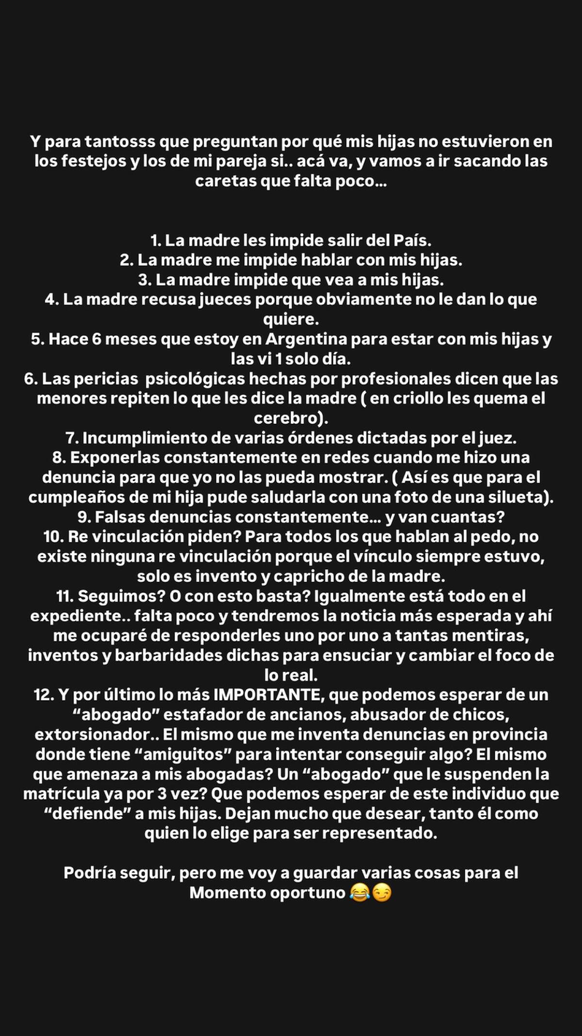 Mauro Icardi, contra Wanda Nara. Foto: Instagram MauroIcardi.