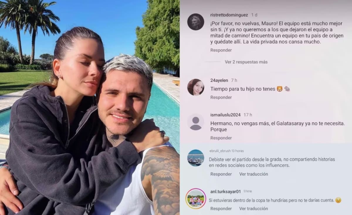 Mauro Icardi recibió mensajes letales de los hinchas del Galatasaray.