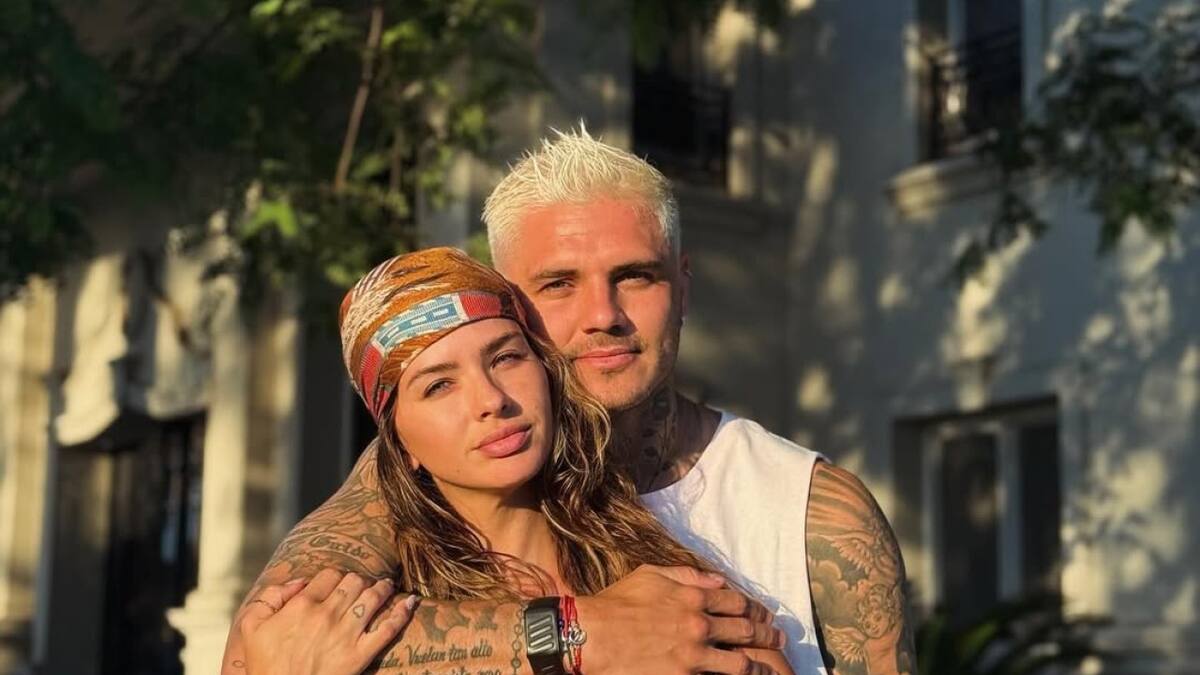 Mauro Icardi y la China Suárez. Foto Instagram @mauroicardi