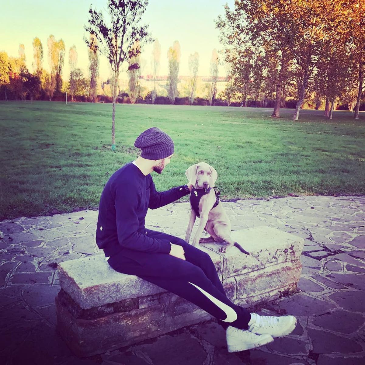 Mauro Icardi y su perro Coco. Foto: Instagram mauroicardi.