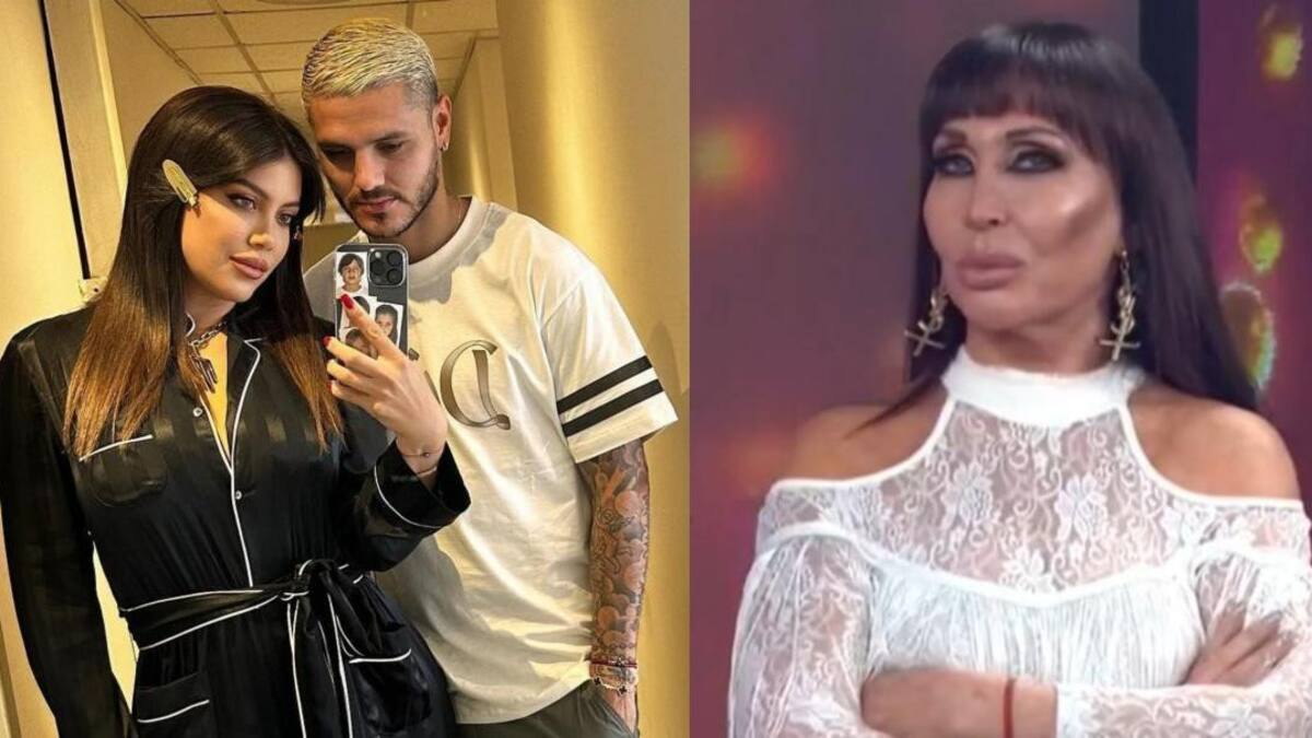 Mauro y Wanda - Moria Casán. Fotos: redes - captura eltrece.