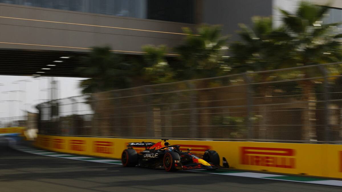 Max Verstappen en el Gran Premio de Arabia Saudita 2025. REUTERS/Rula Rouhana.