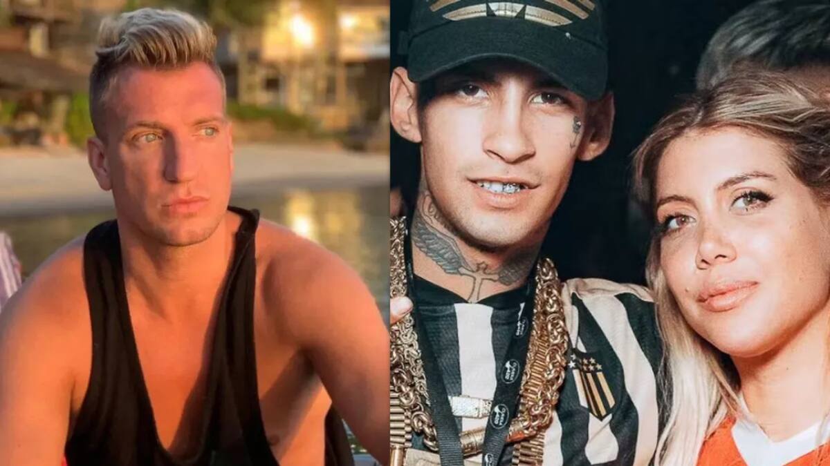 Maxi López, Wanda Nara, L-Gante. Fuente: Captura