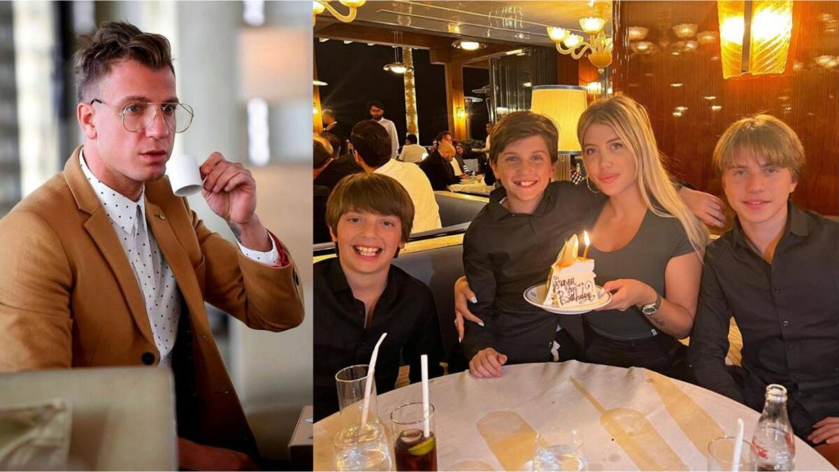 Maxi, Wanda y sus tres hijos. Foto: Instagram.