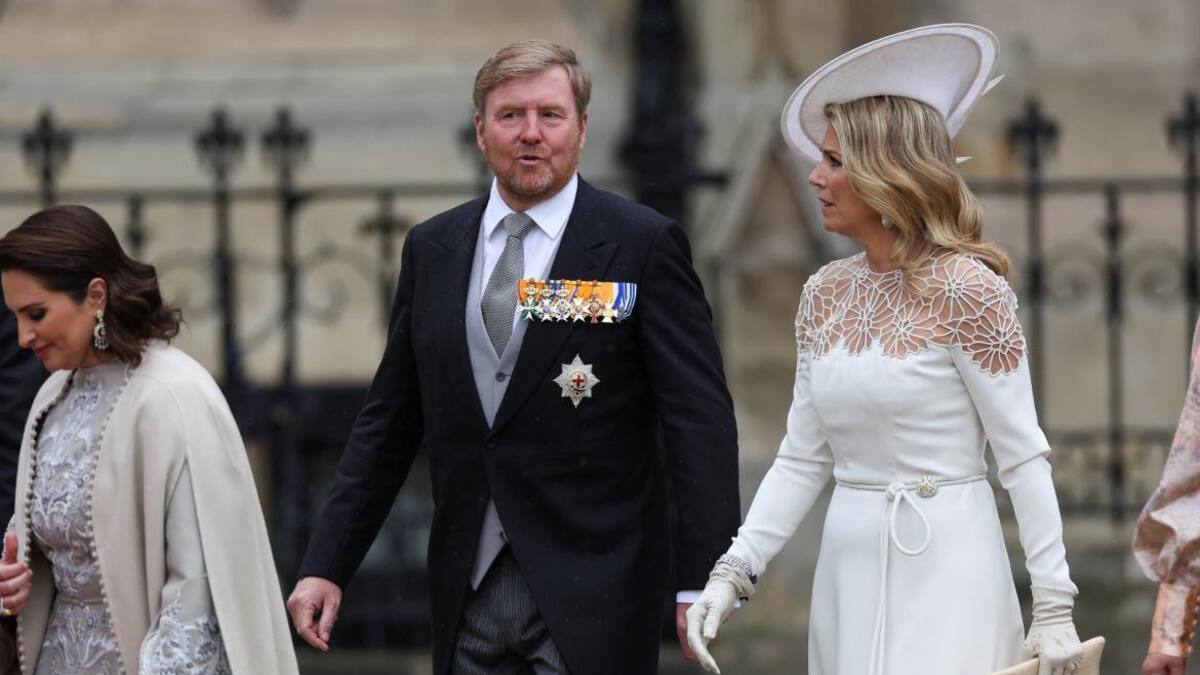 Máxima Zorreguieta junto a su esposo, el rey de Países Bajos. Foto: Reuters.