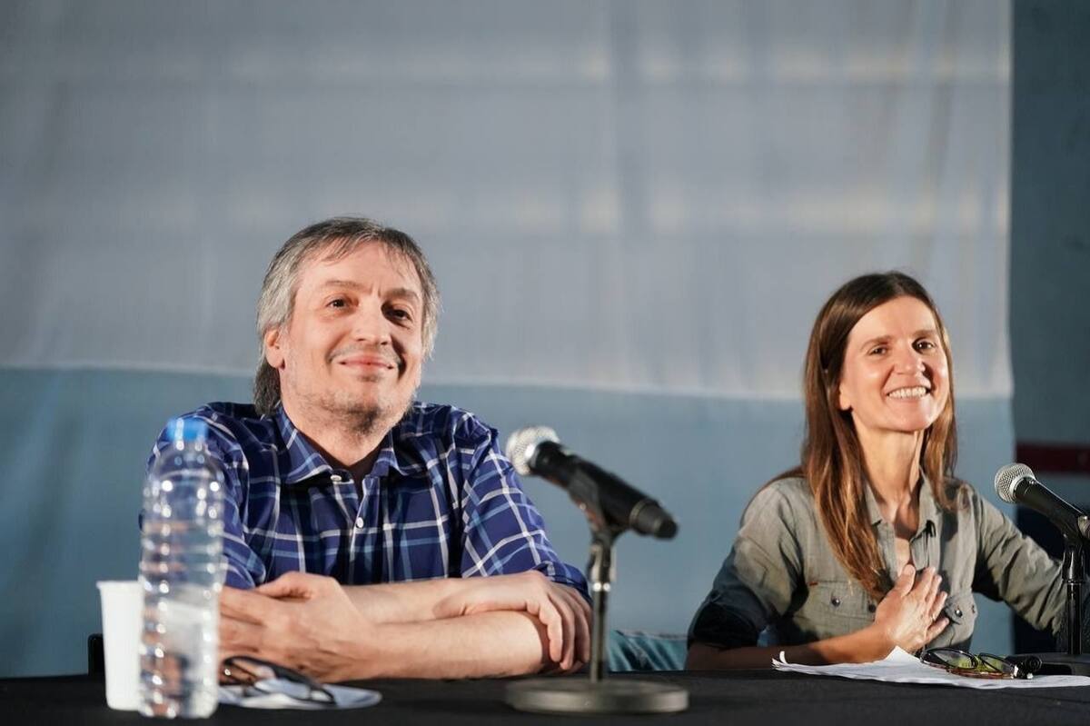 Máximo Kirchner en el Club Libertad.