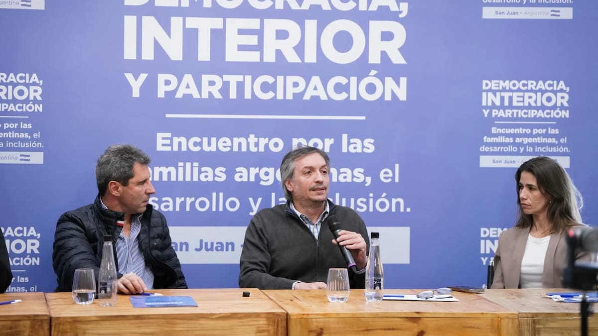 Máximo Kirchenr en San Juan: pidió “justicia fiscal” y apuntó contra la política económica del Gobierno