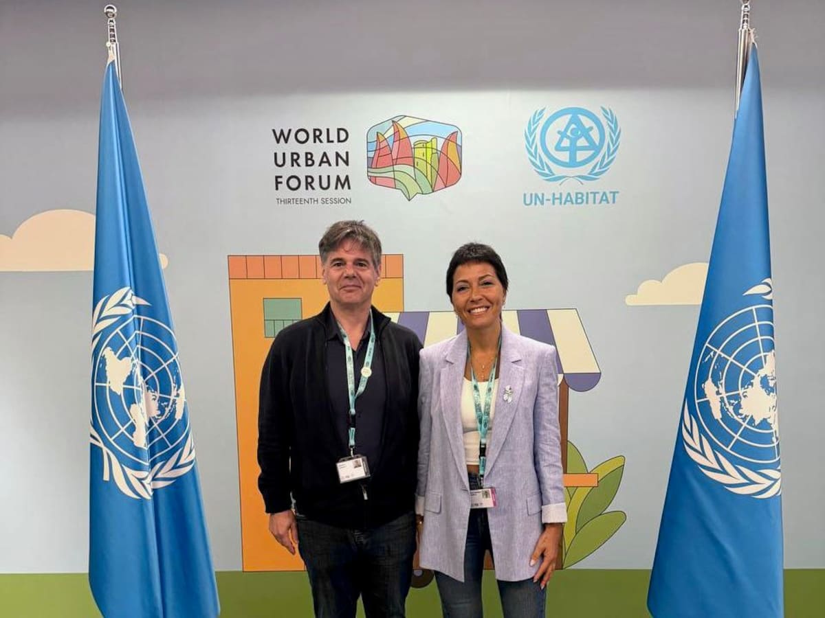 Mayra Mendoza en el Foro Urbano Mundial.