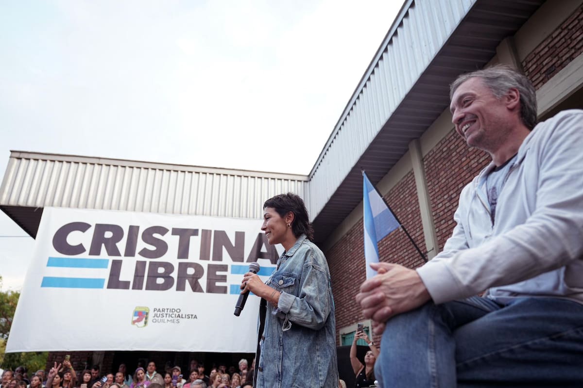 Mayra Mendoza y Máximo Kirchner