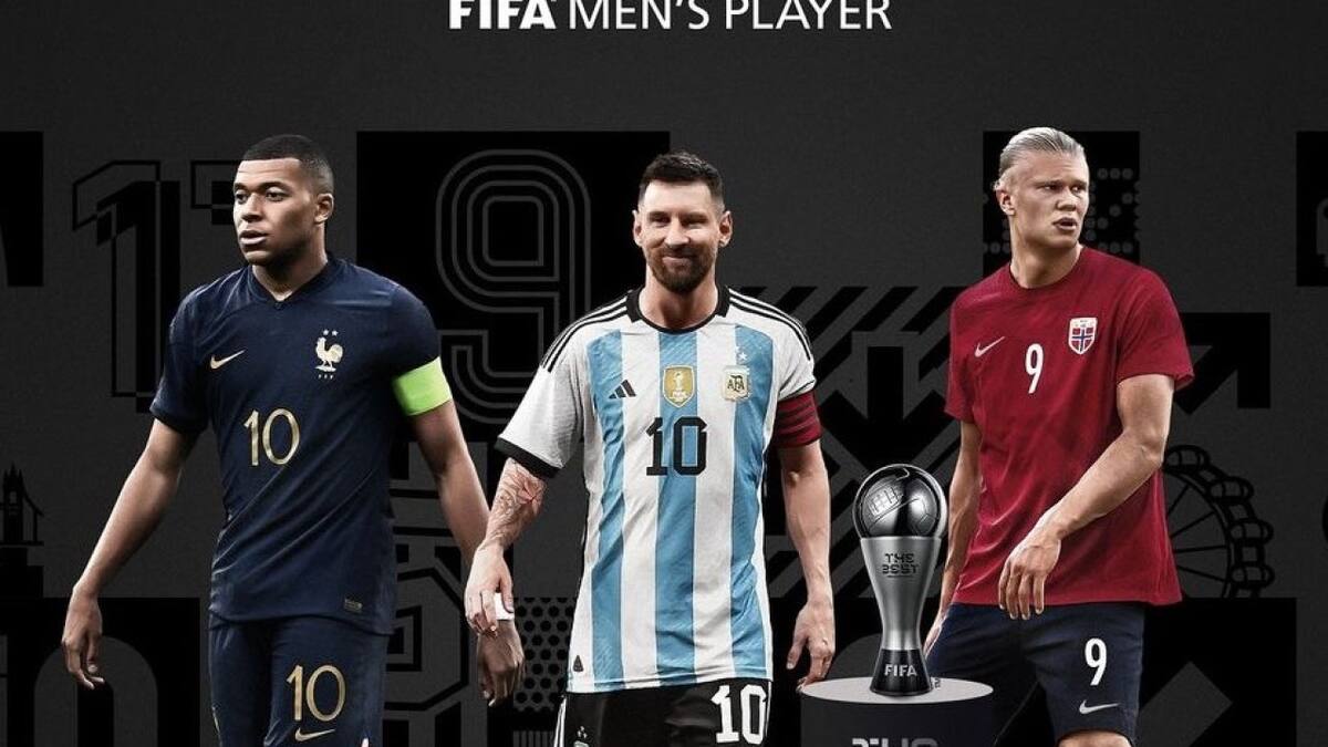 Mbappé, Messi y Haaland, nominados al The Best 2023. Foto: FIFA.